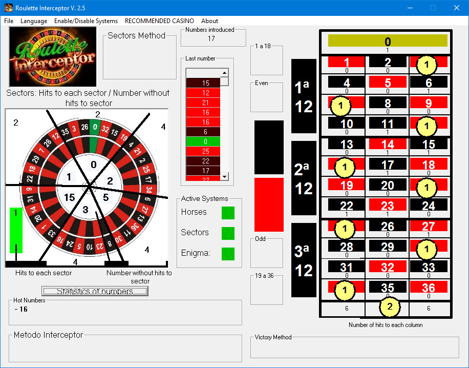 Скачать Roulette Interceptor V2.5 бесплатно