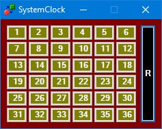 Скачать SystemClock - программу для рулетки
