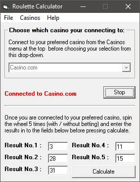 Скачать Roulette Calculator Casino программа для рулетки