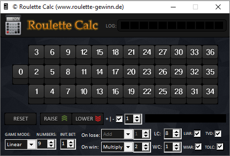 Скачать Roulette Calc программу бесплатно