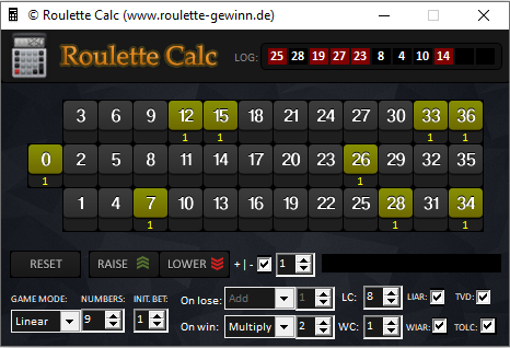Скачать Roulette Calc программу бесплатно